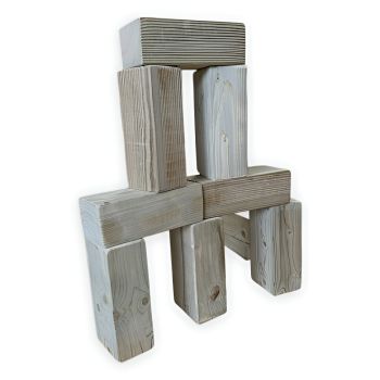 100x Large Regal Play Brick Blocks for Indoor and Outdoor Use - L19.5 x W9.5 x H7.5 cm