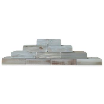 60x Medium Regal Play Brick Blocks for Indoor and Outdoor Use - L19.5 x W9.5 x H4.5 cm