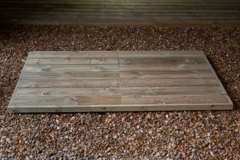 Not sold individually - Optional Extra - Medium Deck Base Whitewell Store - Only available to order with a garden/bin store - Wood