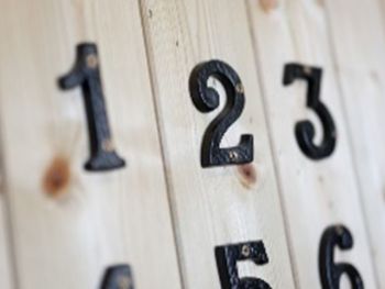 Not sold individually - Optional Extra - Door/House Numbers (0-9) Each - L7.6 cm - Black - Only available to order with a garden/bin store