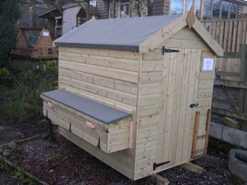 Poultry Shed with Nestboxes, 6' x 4'