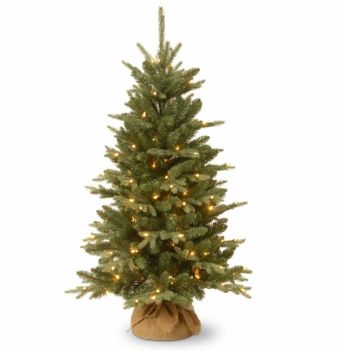 4.5 Feet Everyday Collection Urn, Pine, Cones and Berries Entrance Tree with 70 Warm LED Lights - White