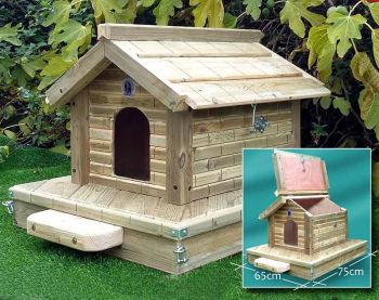 Somerton Floating Duck One Nest - Pressure Treated Red Pine - L65 x W75 cm