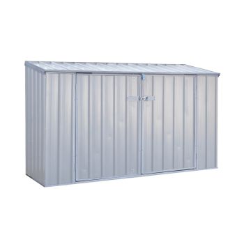 Absco Bike Store 2.26m x 0.78m - Zinc - L77.9 x W225.9 x H130.9 cm