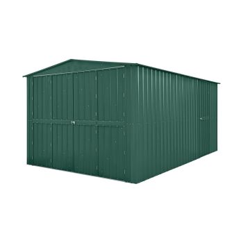 10 x 15 Feet Globel Dual Door Workshop Garage - Steel/Metal - Green