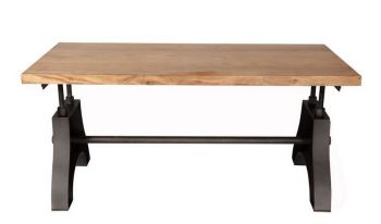Evoke Coffee Table - Metal/Wood - L60 x W110 x H45 cm