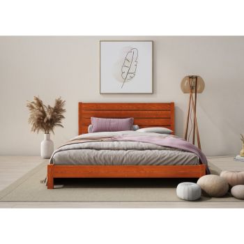 Shibui Bed Frame 3 Feet - Wood - L197 x W98 x H90 cm - Brunette
