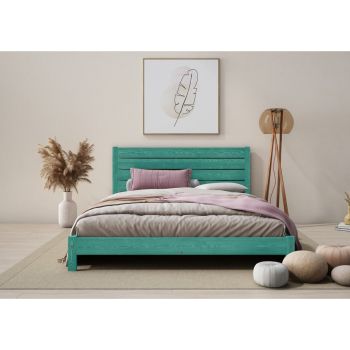 Shibui Bed Frame 3 Feet - Wood - L197 x W98 x H90 cm - Denim
