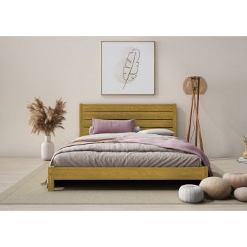 Shibui Bed Frame 4 Feet 6 Inch - Wood - L197 x W146 x H90 cm - Botany