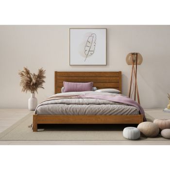 Shibui Bed Frame 6 Feet - Wood - L207 x W188 x H90 cm - Umbra