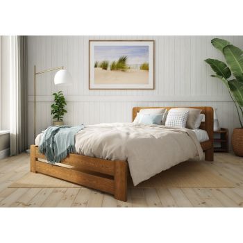 Aurora Bed Frame 6 Feet - Wood - L207 x W188 x H80 cm - Umbra