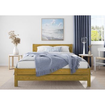 Alva Bed Frame 4Ft6 - Wood - L197 x W146 x H90 cm - Botany