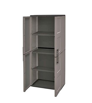 Tall Cabinet Plastic Garden Store Approx L70 x W39 x H165 cm