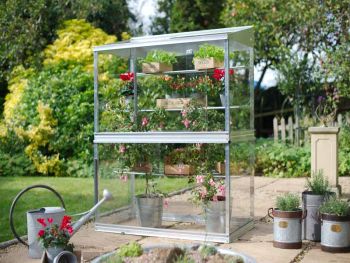 4 Feet Growhouse - Aluminium/Glass - L121 x W65 x H149 cm - Without Coating