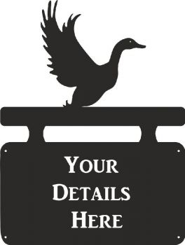 Duck Flying House Plaque - Regular