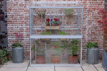 4 Feet Wall Frame/Growhouse - Aluminium/Glass - L121 x W63 x H149 cm - Without Coating