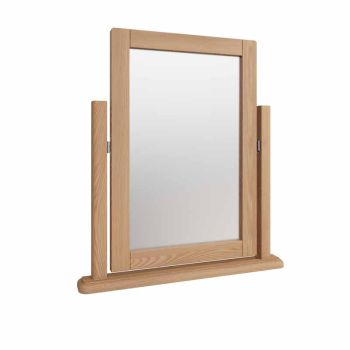 Trinket Mirror - Pine/MDF - L50 x W6 x H55 cm - Light Oak