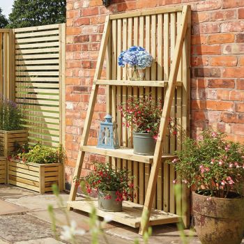 Garden Creations Plant Stand - Timber - L54 x W90 x H180 cm - Natural
