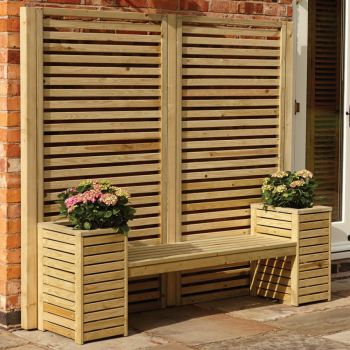Garden Creations Seat Set - Timber - L53 x W201 x H183 cm - Natural