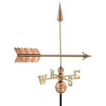 Farmhouse Copper Arrow Weathervane - H89 x W58 x L44 cm
