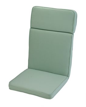 Misty Jade High Recliner Outdoor Garden Furniture Cushion - L116 x W49 x H4 cm