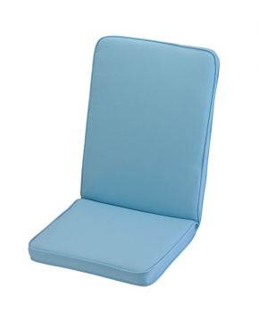 Placid Low Recliner Outdoor Garden Furniture Cushion - L96 x W42 x H4 cm - Blue