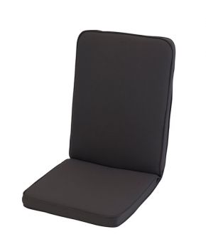 Low Recliner Outdoor Garden Furniture Cushion - L96 x W42 cm - Charcoal Grey