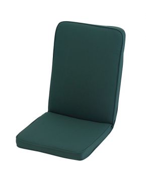 Low Recliner Outdoor Garden Furniture Cushion - L96 x W42 cm - Forest Green