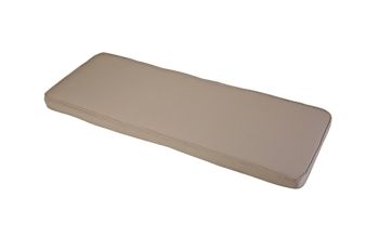 Stone 3 Seater Bench Outdoor Garden Furniture Cushion - L141 x W48 x H4 cm