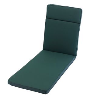 Sun Lounger Outdoor Garden Furniture Cushion - L198 x W60 cm - Forest Green