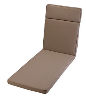 Stone Sun Lounger Outdoor Garden Furniture Cushion - L198 x W60 x H4 cm