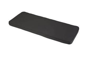 2 Seater Bench Outdoor Garden Furniture Cushion - L116 x W48 cm - Charcoal Grey