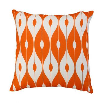 Scatter Cushion 18"x18" Orange Pattern Outdoor Garden Furniture Cushion