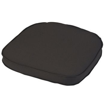 Standard D Pad Outdoor Garden Furniture Cushion - L41 x W38 cm - Charcoal Grey