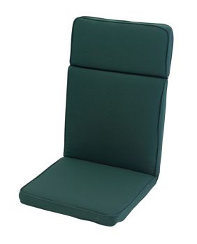 High Recliner Outdoor Garden Furniture Cushion - L116 x W49 cm - Forest Green