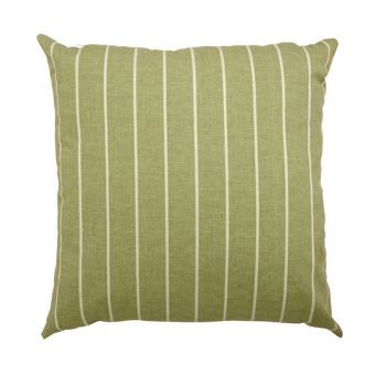 Scatter cushion 18x18 Stripe Outdoor Garden Furniture Cushion (Pack of 4) - L46 x W46 cm - Green