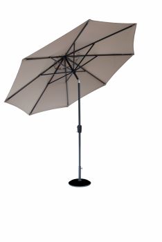 Elizabeth Anthracite Taupe Parasol 2.2m without val