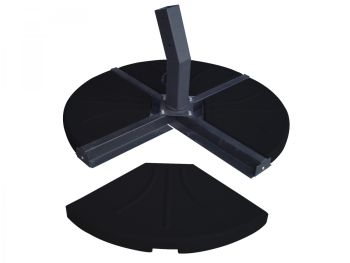 Parasol Four Part 80kg Concrete Black