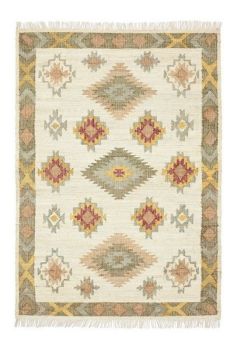 Tropical Sunshine Kilim - Jute - L230 x W160 x H1 cm - Multicolour