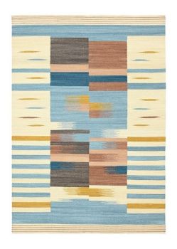 Imara Kilim - Wool/Cotton - L200 x W140 x H1 cm - Multicolour