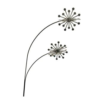 3D Allium Garden Art - Bare Metal/Ready to Rust - W37 x H133 cm