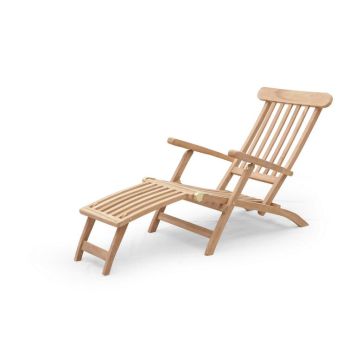 Steamer Chair - Wood - L120 x W60 x H100 cm