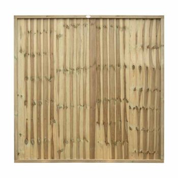 Grange Superior Closeboard Vertical Panel - Timber - L4 x W182.8 x H180 cm