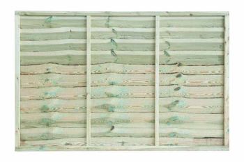 Grange Superior Vertical Trade Lap Panel - Pressure treated Timber - L4 x W182.8 x H120 cm - Green