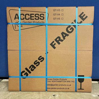 Optional Toughened Safety Glass (Pack of 3) - L61 x W0.3 x H61 cm