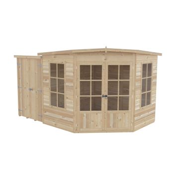 8 x 11 Feet Hampton with Side Shed - L119 x W224.8 x H190.2 cm