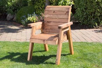 Traditional Chair Self-Assembly - W118 x D74 x H98 - Redwood