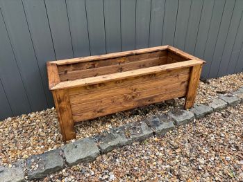 Multi Pack of 3 - Prestbury Raised Rectangular Extra Large Trough - Timber - L47.5 x W109 x H42 cm - Minimal Assembly Required