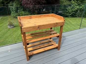 Deluxe Davenport Utility/Barbecue Large Table - Timber - L50 x W92 x H90 cm