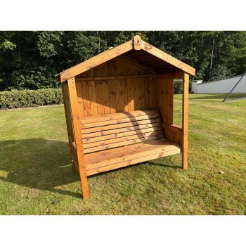 Three Seater Imperial Arbour - L80 x W183 x H194 cm - Burgundy